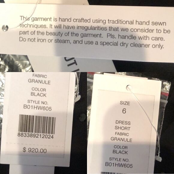 🔥🔥 Helmut Lang GRANULE 100% Silk Embellished Leather Sequin Dress Size 6 - Picture 13 of 16